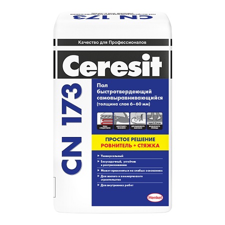 CN 173 Пол быстротверд.самовыравнивающийся. 6-60 мм, 20 кг