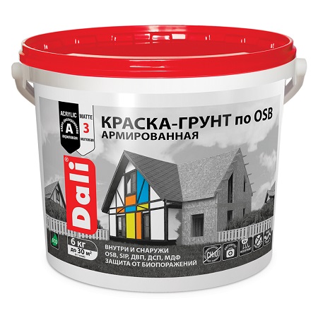 Краска-грунт по OSB армированная 3 л