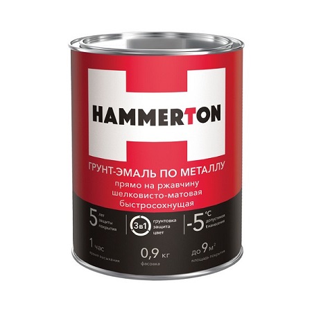 Грунт-эмаль по металлу, 4 цвета, 0,5 л