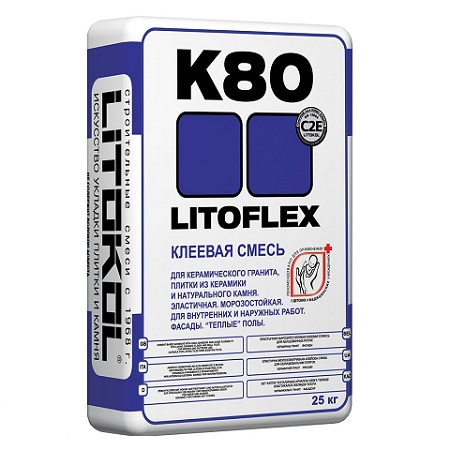 Litoflex K80, беспылевой, эластичный, 25 кг.