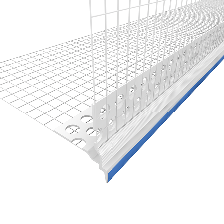 Профиль капельник ПВХ L=2,5м с армир. сеткой