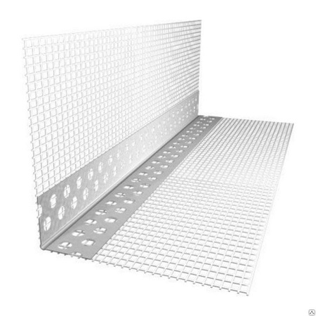 Профиль защ. угловой из ПХВ с армир. сеткой L=2,5 м. 10х15 мм.