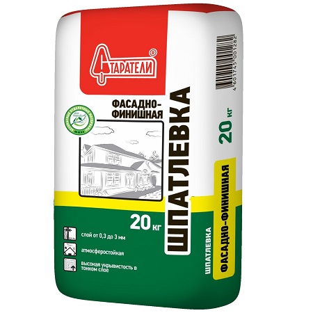 Фасадная финишная, цементная, 20 кг, белая