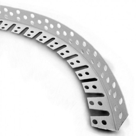 Угол арочный перфорированный PL25X25 ПВХ, 3 м, 0,50 мм