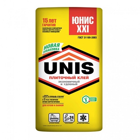 XXI клей для любых помещений, до 45х45 см, 25 кг.